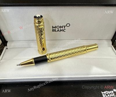 Vintage Copy Mont Blanc Scipione Borghese Roller ball Pen All Gold